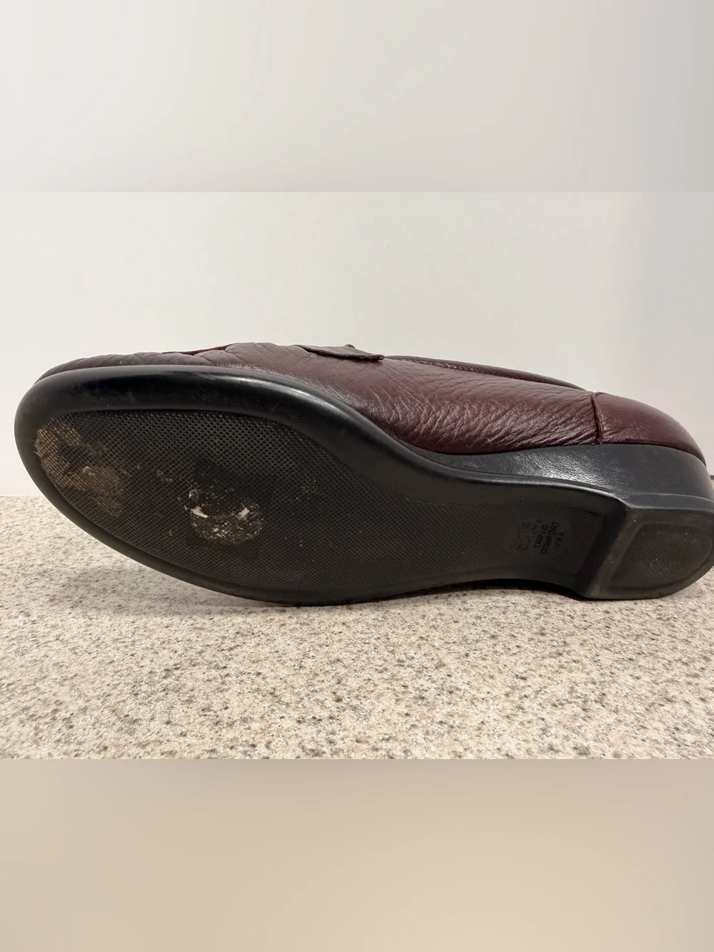 SAS Easier Dress Wedge Loafers Tripad Comfort Shoes - Women's Size 8.5 M - Wine